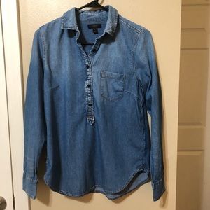 J Crew Chambray Denim Top